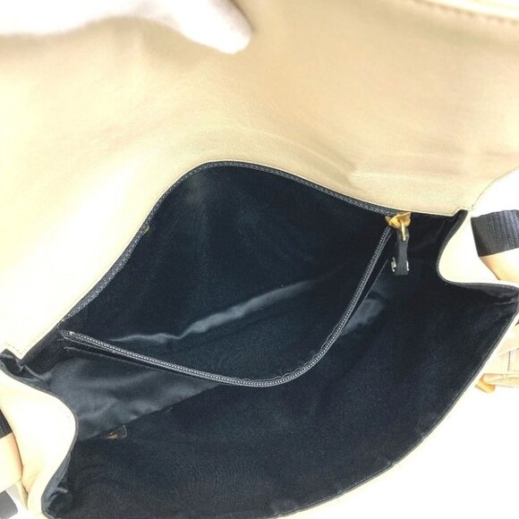 CHANEL CC CC Mark Chocolate Bar Bicolor Crossbody Bag Flap Pochette Shoulder Bag - Picture 16 of 16